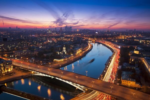 Вертолетная экскурсия над ночной Москвой