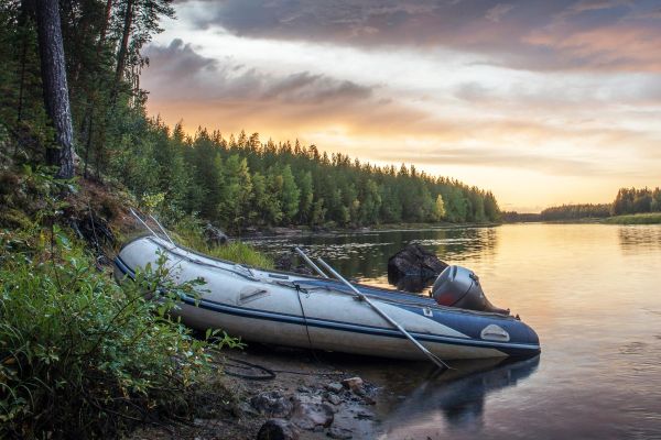 Сплав на рафтах по реке Шуя в Карелии