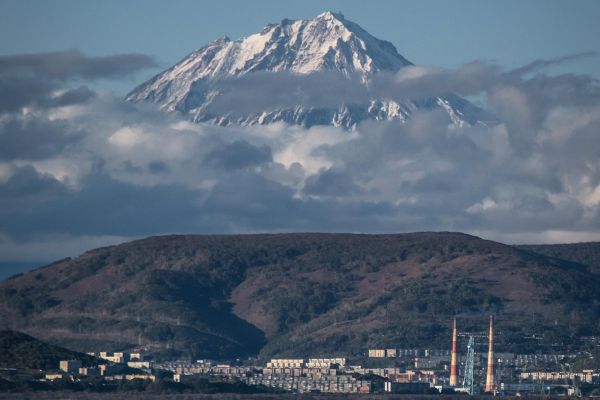 Полет на параплане над Петропавловском-Камчатским